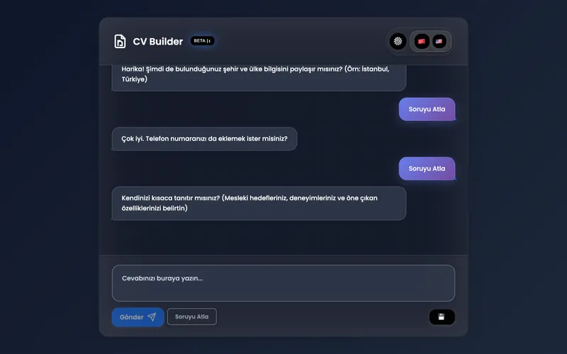 The assistant's questions
