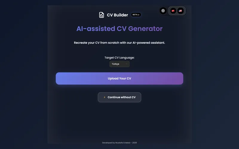 CV Builder — screenshot