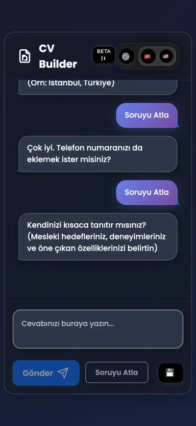 The interview on a phone