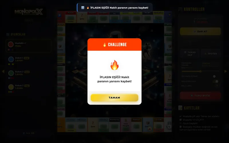 A challenge card